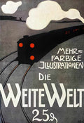 5 Weite Welt 1900 Vintage Advert A4 Photo Print