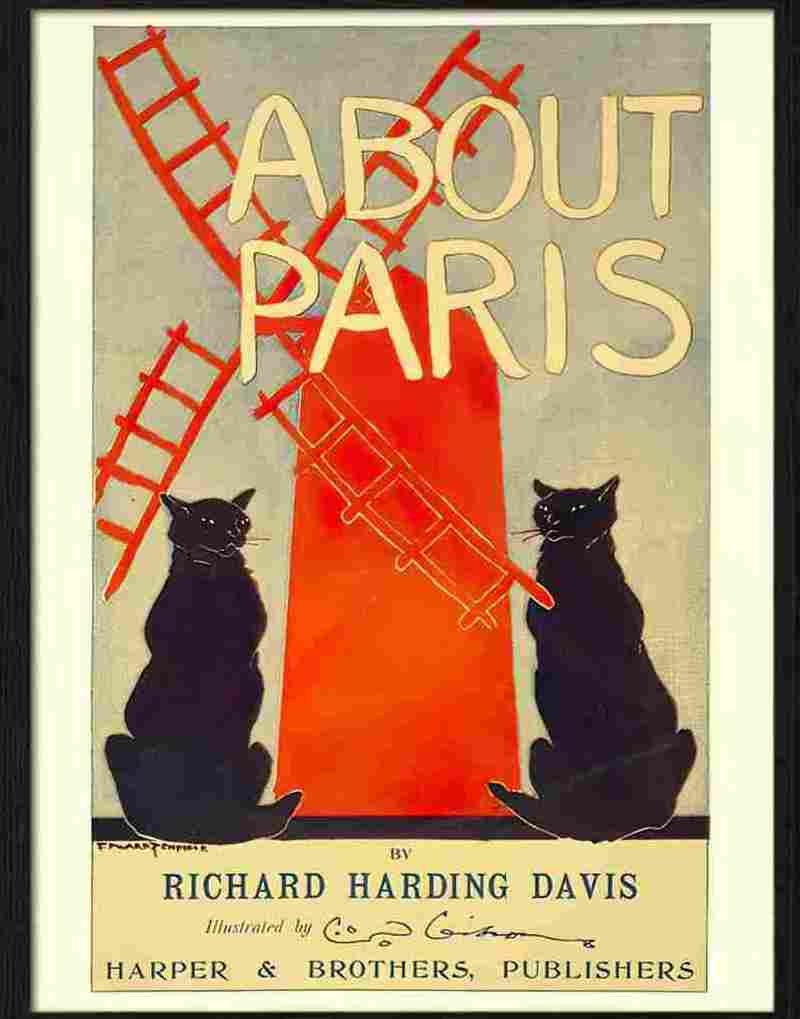 5 about paris cats 2 Advert A4 Photo Print