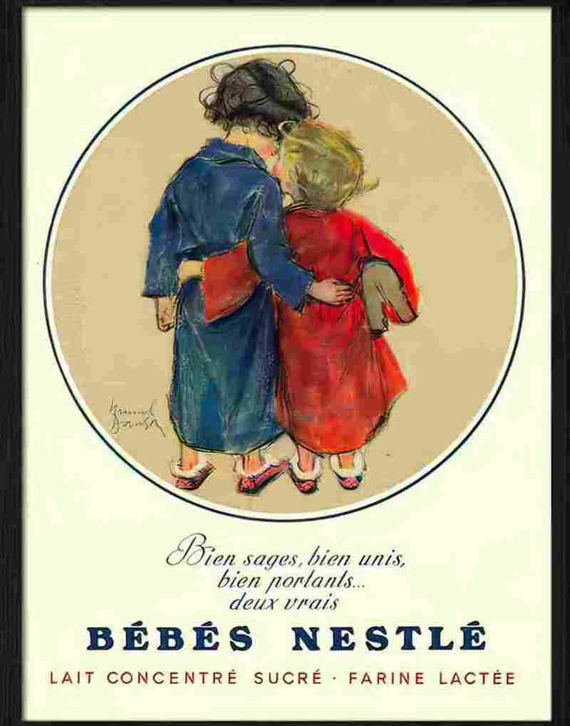 5 bebes nestle 1920s Advert A4 Photo Print