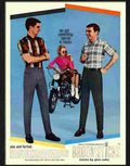 5 broomsticks slacks 1960s Advert A4 Photo Print