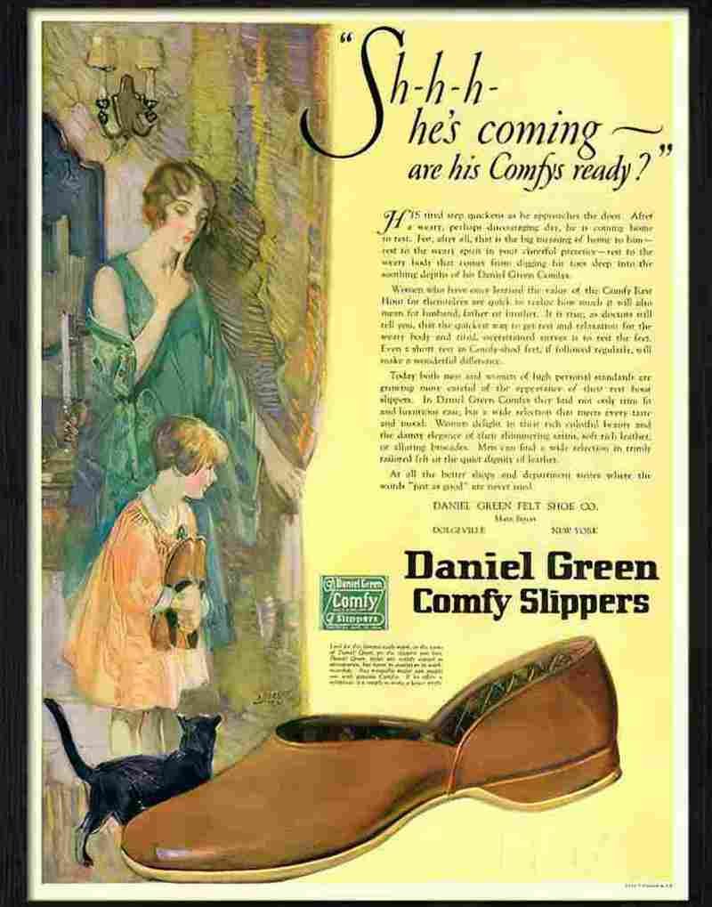 5 comfy slippers Advert A4 Photo Print