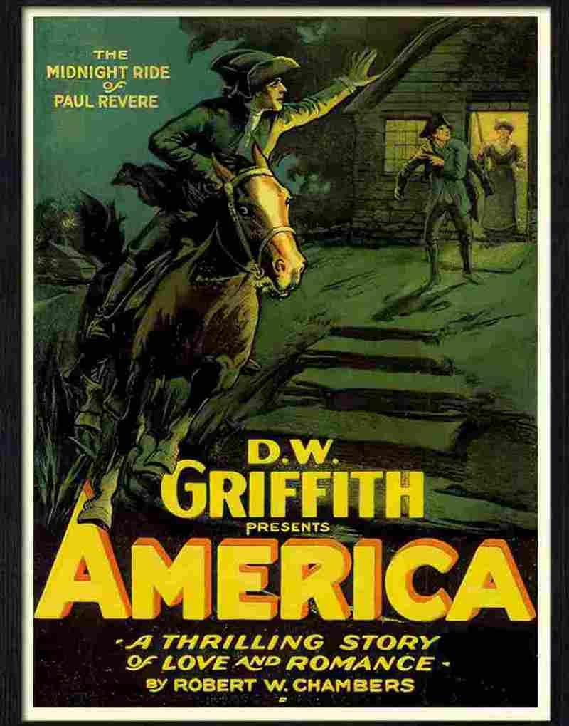 5 d w griffith america silent movie poster Advert A4 Photo Print