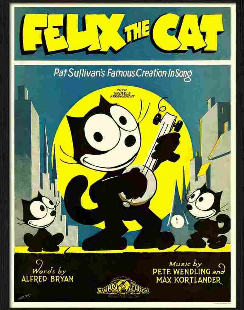 5 felix the cat sheet music Advert A4 Photo Print