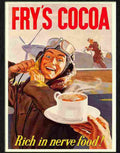 5 frys cocoa airforce war poster 1940s Advert A4 Photo Print