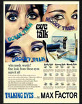 5 girl talk max factor eye makeup advert 1960s Advert A4 Photo Print