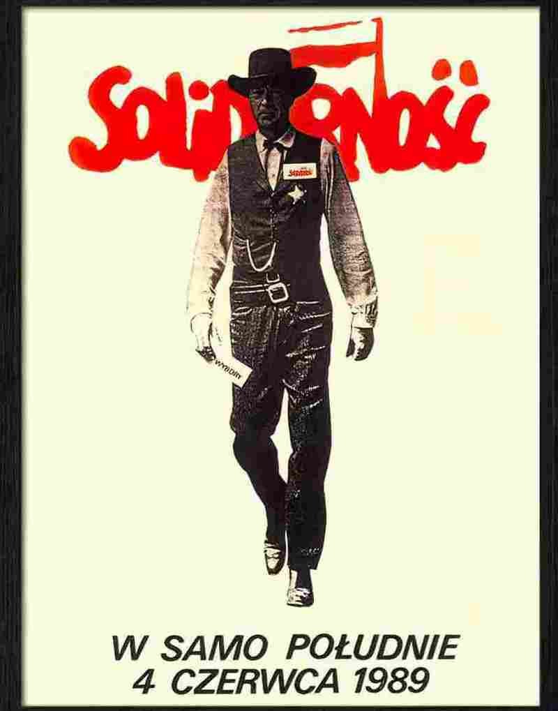 5 high noon solidarity poster 1989 Advert A4 Photo Print