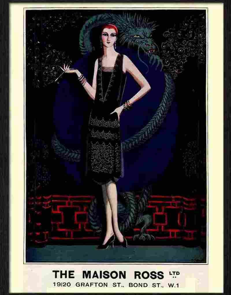 5 maison ross art deco fashion advert 1920s 2 Advert A4 Photo Print