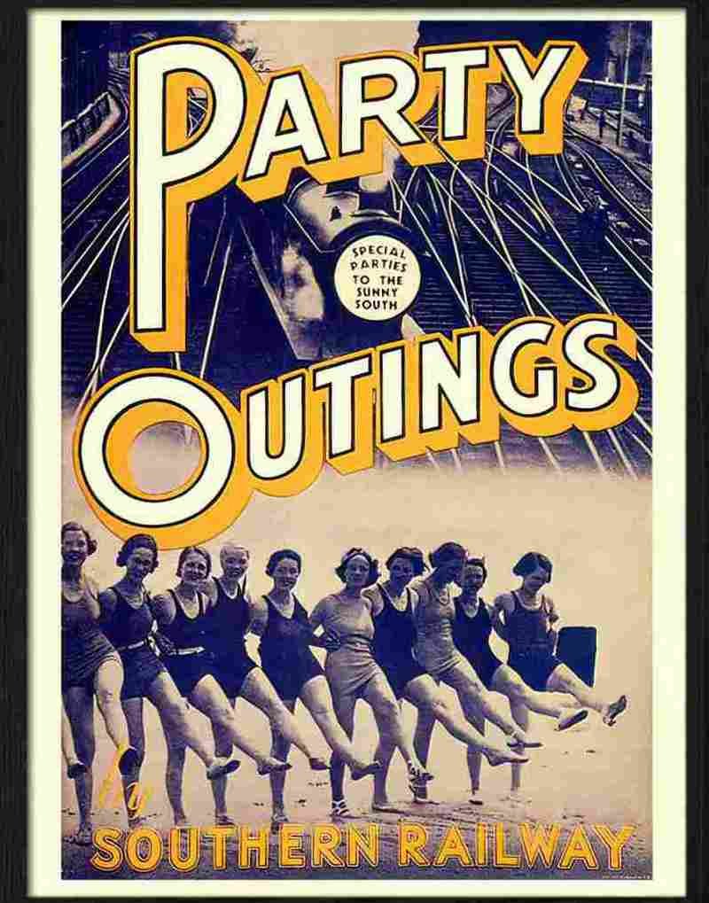 5 party outings Advert A4 Photo Print