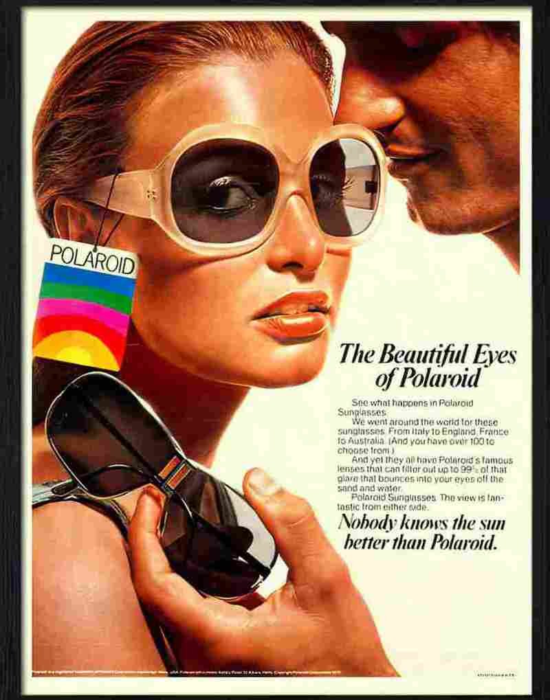 5 polaroid sunglasses Advert A4 Photo Print
