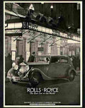 5 rolls royce art deco car advert theatre 1930s Advert A4 Photo Print