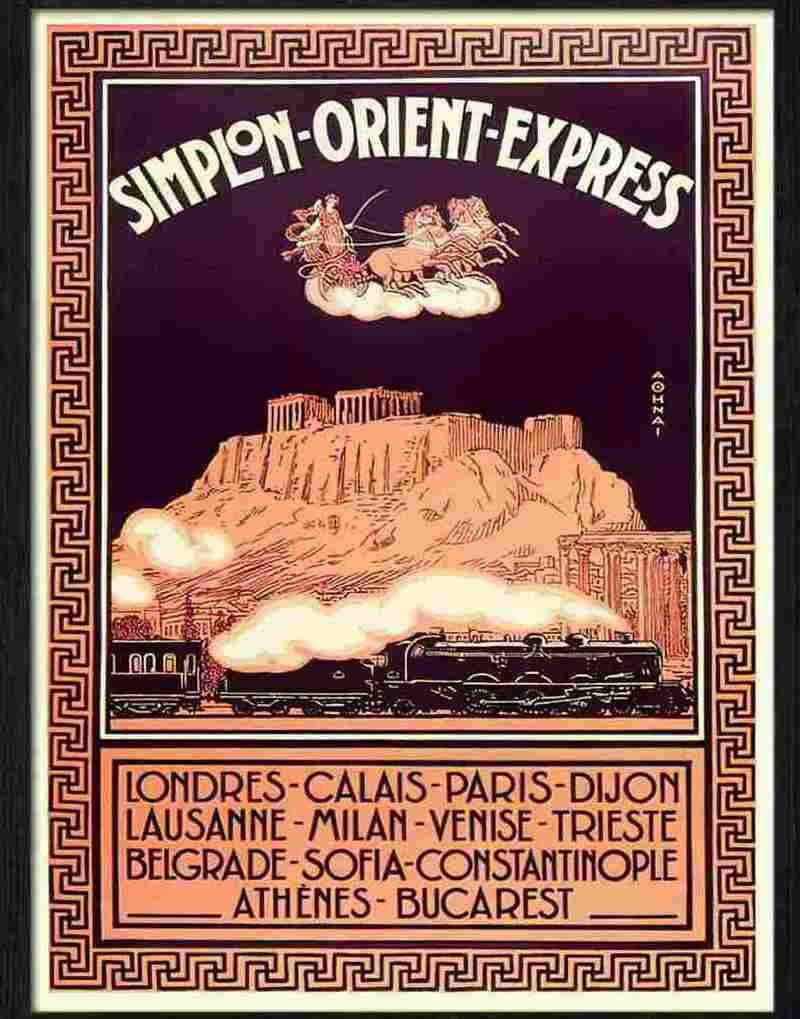 5 simplon orient express travel poster Advert A4 Photo Print