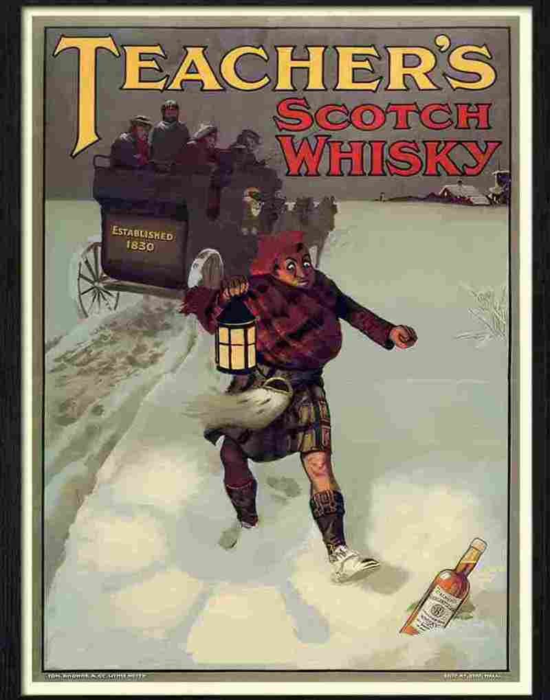 5 teachers whisky advert 1905 Advert A4 Photo Print