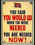 5 you said you would go war poster 2 Advert A4 Photo Print