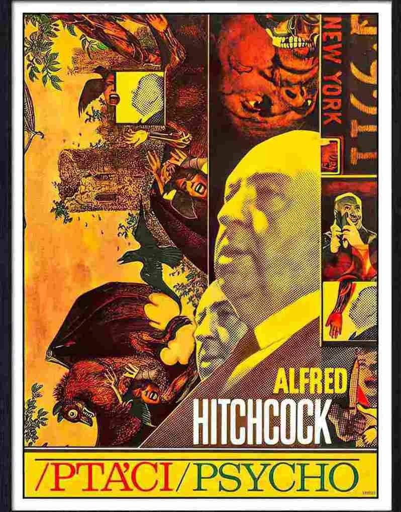 50 hitchcock psycho polish poster Advert A4 Photo Print