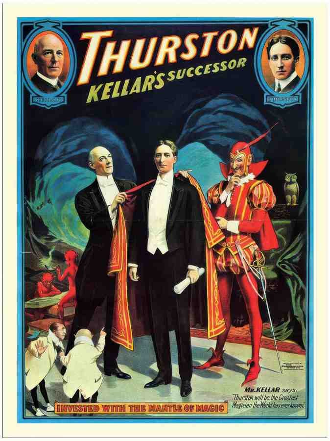 50 howard thurston magic poster 1908 2 Vintage Advert A4 Photo Print