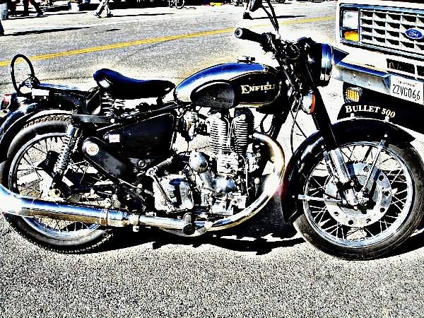 500 bullet motorbike A4 Photo Print