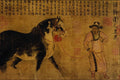 500001 Stallion With Groom , Unknown Artist A4 Photo Print