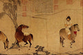 500026 Three Horses (detail Of Handscroll Six Horses ),unknown Artist A4 Photo Print
