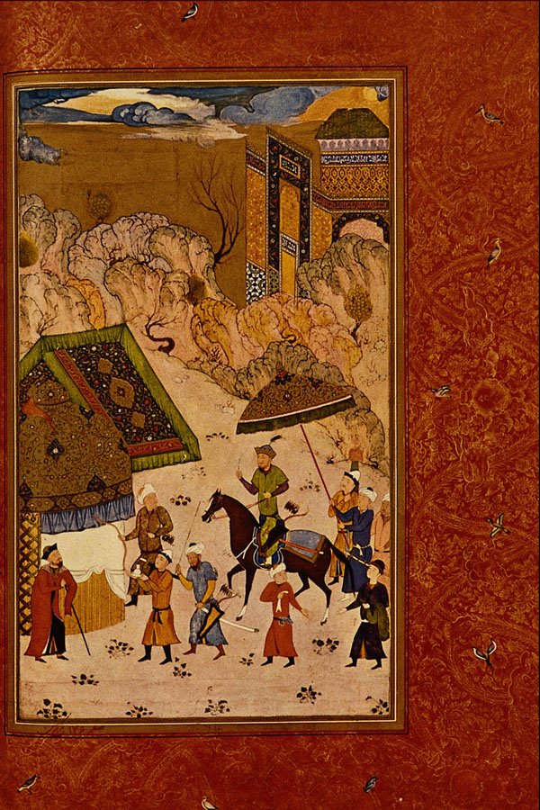 500031 A Prince On Horseback , Jahangir's Painter A4 Photo Print