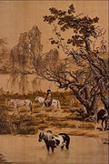 500042 Hundred Horses , Lang Shih ning A4 Photo Print