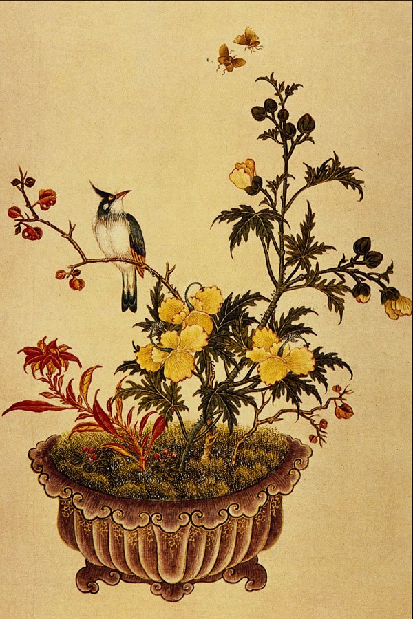 500066 Flowers And Birds , Unknown Artist A4 Photo Print