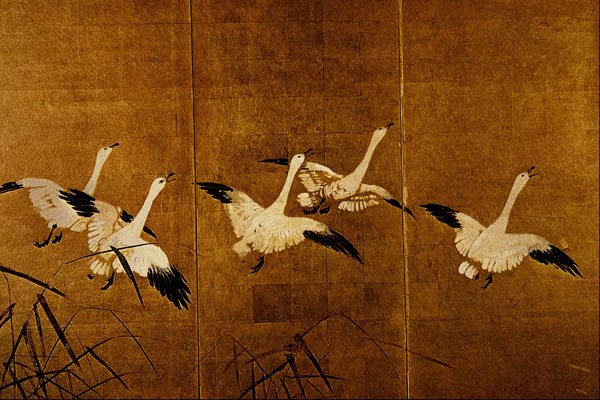 500068 Wild Geese , Unknown Artist A4 Photo Print