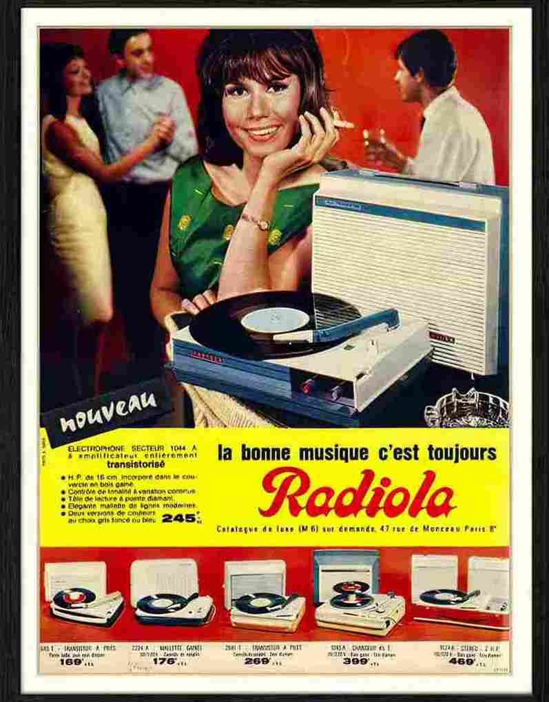 501 04 radiola record player Advert A4 Photo Print