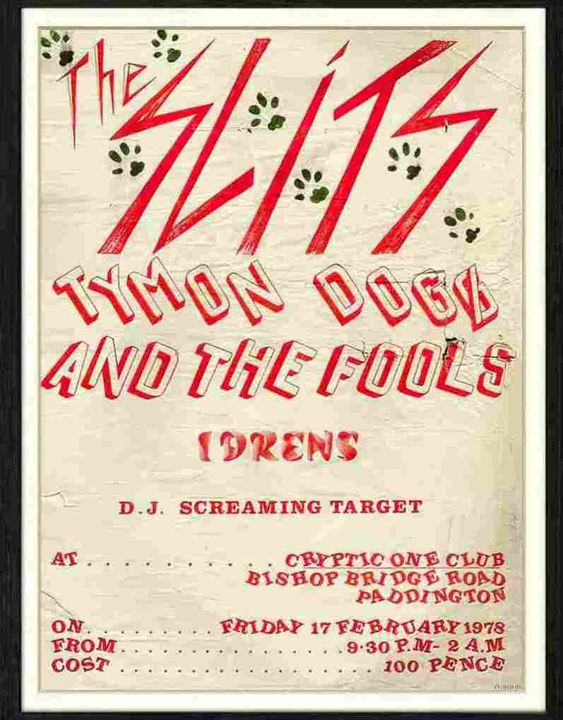 501 05 slits punk gig poster tymon dogg 2 Advert A4 Photo Print