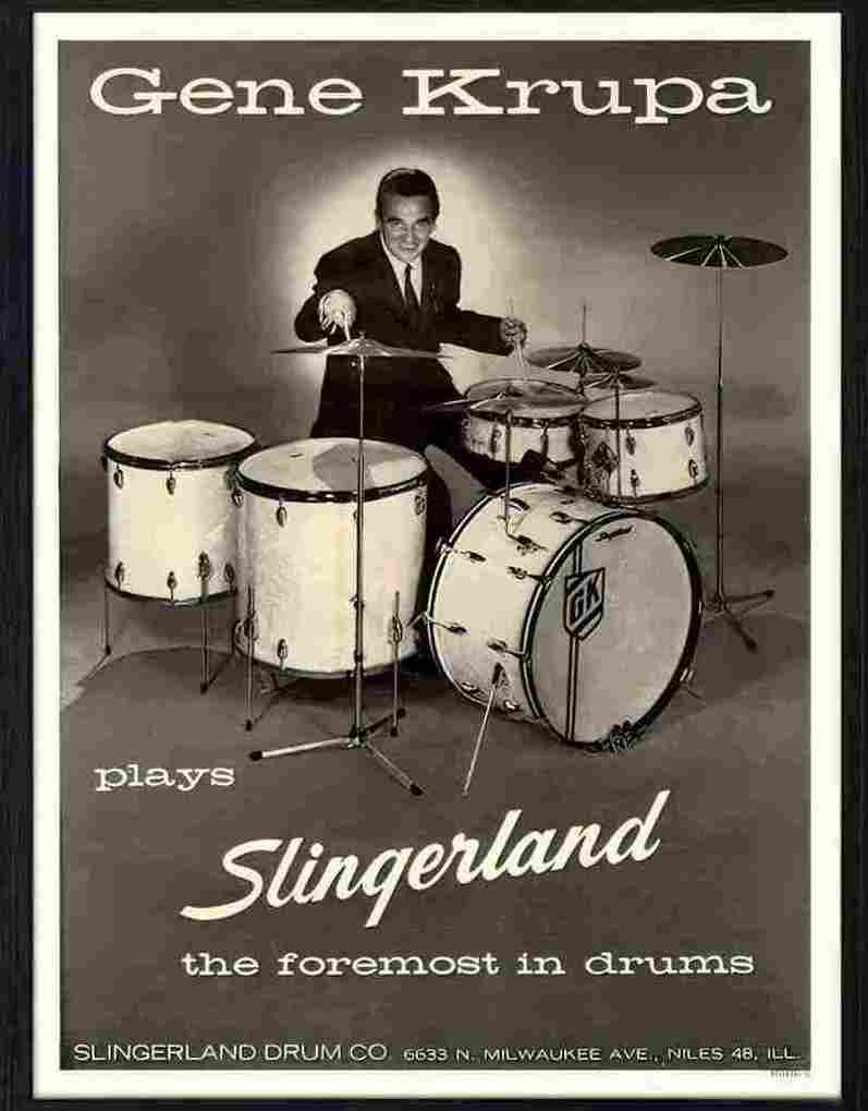 501 12 gene krupa drums Advert A4 Photo Print