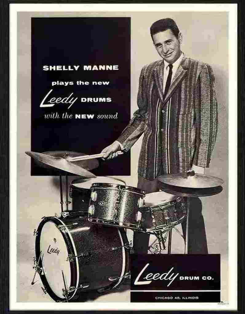 501 17 shelly manne drums jazz Advert A4 Photo Print