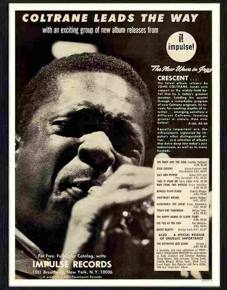 501 18 john coltrane jazz Advert A4 Photo Print