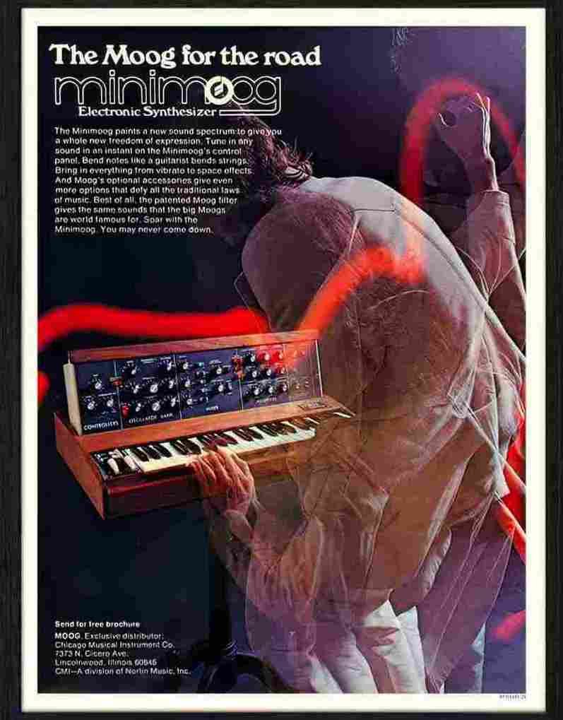 501 20 mini moog synthesiser organ Advert A4 Photo Print