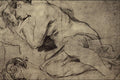 501001 Studies Of A Woman Sleeping , Sir Anthony Van Dyck A4 Photo Print