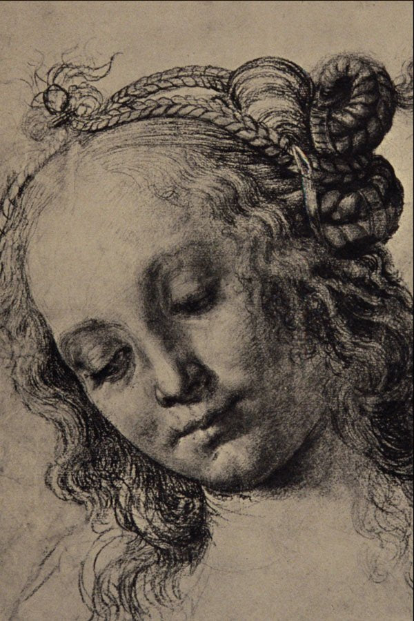 501005 Head Of A Woman With Elaborate... , Andrea Del Verrocchio A4 Photo Print