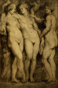 501008 The Three Graces , Sir Peter Paul Rubens A4 Photo Print