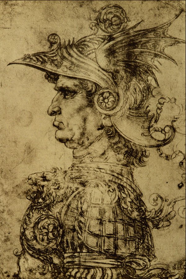 501016 Un Condottiero , Leonardo Da Vinci A4 Photo Print