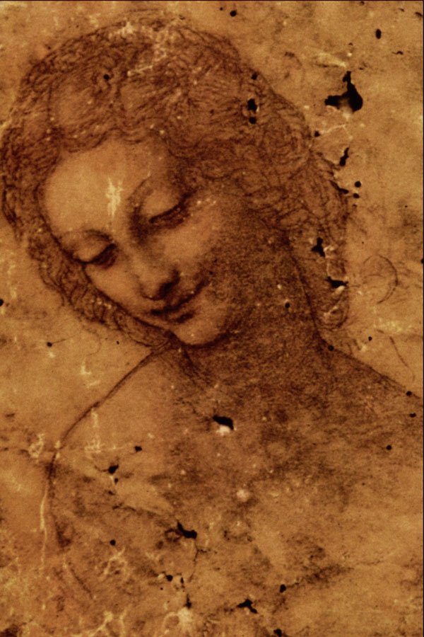 501017 Head Of Leda , Leonardo Da Vinci A4 Photo Print