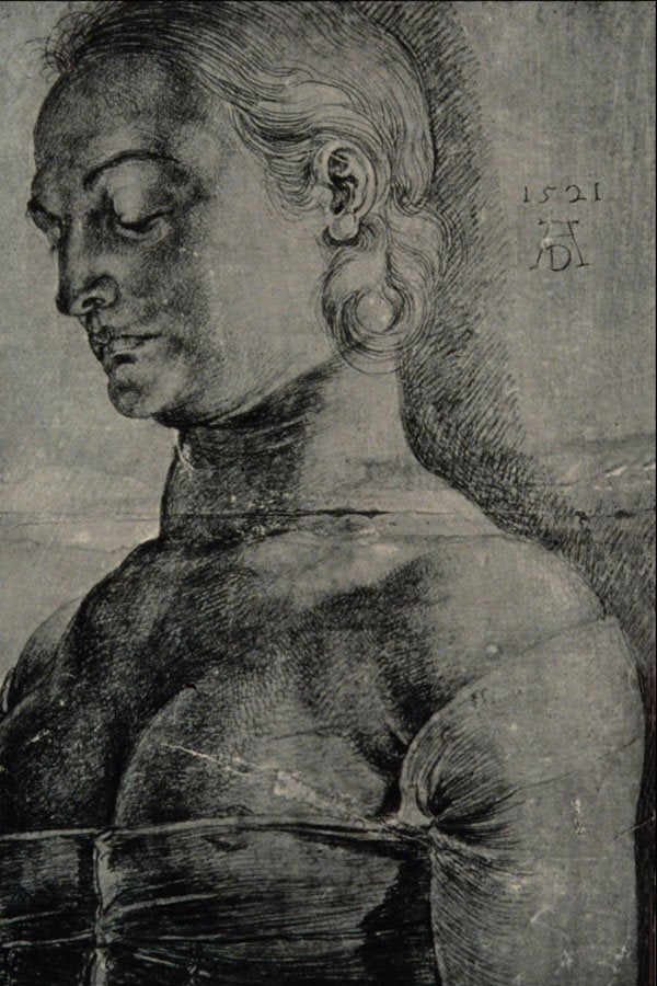 501023 Study Of St. Apollonia , Albrecht Durer A4 Photo Print