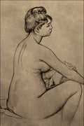 501024 Bather Drying Herself , Auguste Renoir A4 Photo Print