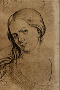 501036 Portrait Of A Young Woman , Joerg Breu The Elder A4 Photo Print