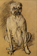 501046 Study Of A Bulldog , Thomas Gainsborough A4 Photo Print