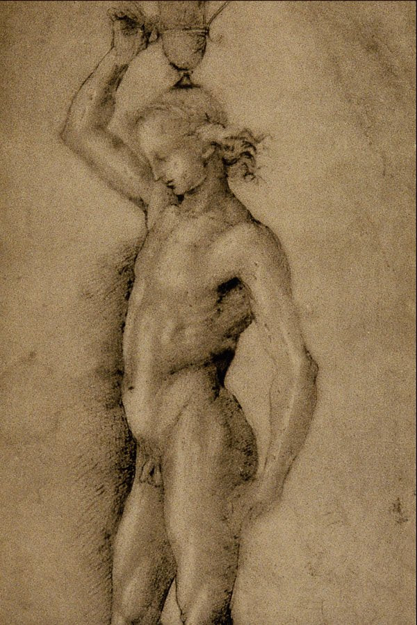 501051 Bacco Giovane , Sanzio Raffaello A4 Photo Print