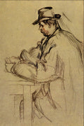 501070 Study For Card Players , Paul Cezanne A4 Photo Print