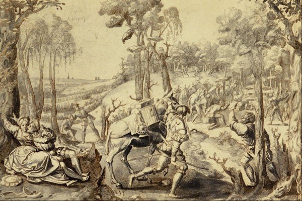 501088 Preparation For A Hunting Feast , Bernart Van Orley A4 Photo Print