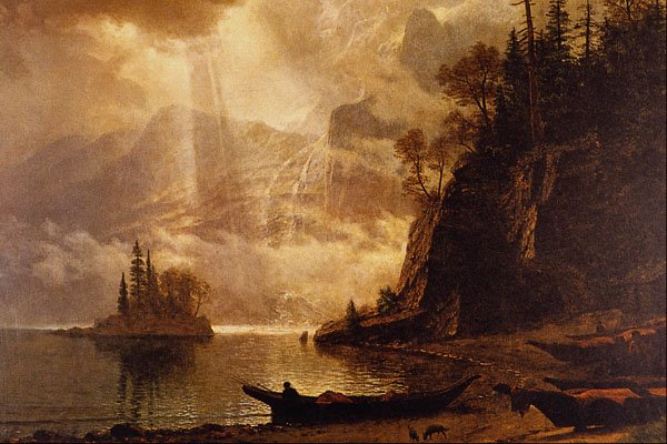 502005 Island In The Sound , Albert Bierstadt A4 Photo Print