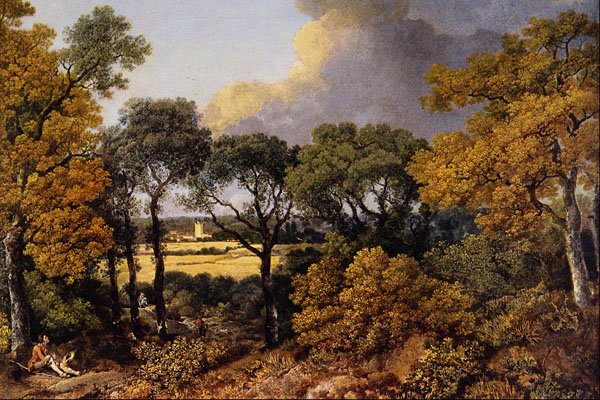 502008 View Of Dedham , Thomas Gainsborough A4 Photo Print