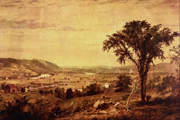 502019 In The Valley , Jasper F. Cropsey A4 Photo Print
