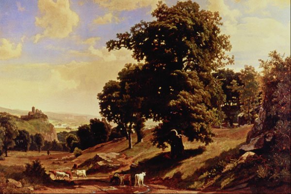 502030 A Quiet Valley , Albert Bierstadt A4 Photo Print