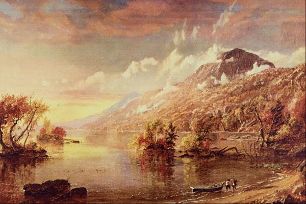 502040 Lake George , Jasper F. Cropsey A4 Photo Print