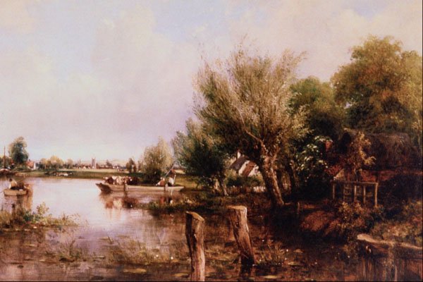 502041 On The Thames Near Henley , Frederick William Watts A4 Photo Print